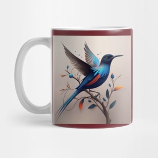 Blue Bird of Paradise Mug